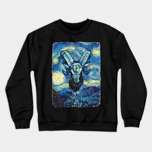 Aries Van Gogh Style Crewneck Sweatshirt